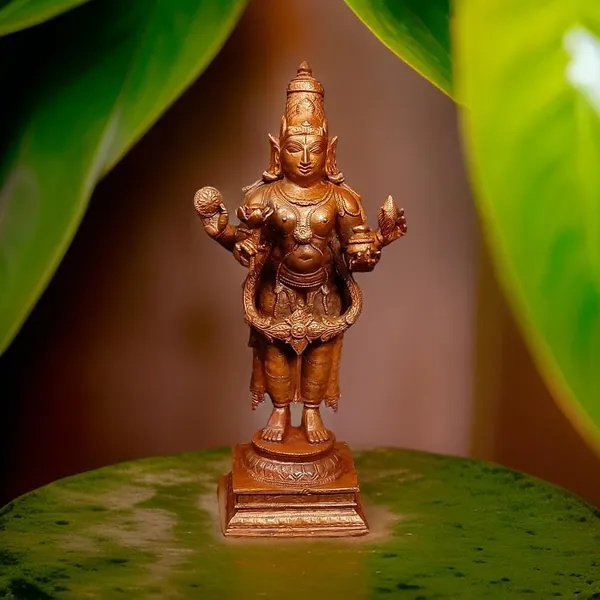 Brownish-Orange_Copper_Idols_Of_God_Dhanvantri,_6.4_Inches,_780G,_Patina_Antique_Finish,_Pack_Of_1_Piece