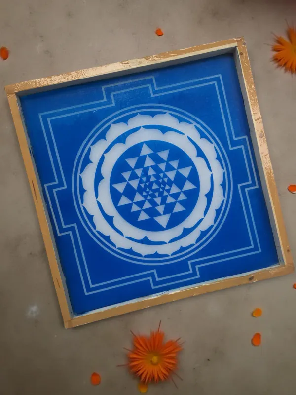 Rangly__jumbo_Sri_Chakra_Yantra__Rangoli_Stencil_Wooden_16x16_Inches_Pack_of_1_piece