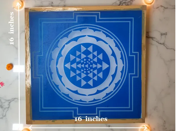 Rangly__jumbo_Sri_Chakra_Yantra__Rangoli_Stencil_Wooden_16x16_Inches_Pack_of_1_piece