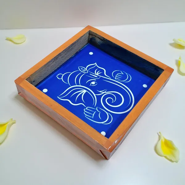 Searchers_Paradise_Ganesha_Rangoli_Kolam_Stencil_Wooden_5×5_Inches_Pack_of_1_Piece