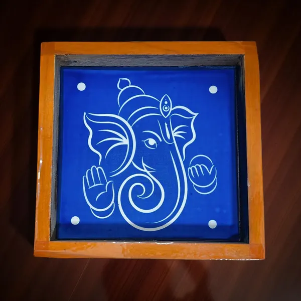 Searchers_Paradise_Ganesha_Rangoli_Kolam_Stencil_Wooden_5×5_Inches_Pack_of_1_Piece
