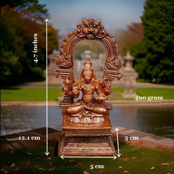 Brown_Copper_Handmade_Varahar_With_Prabhavalli_490_Gram,_4.7_Inches,_Pack_Of_2_Piece