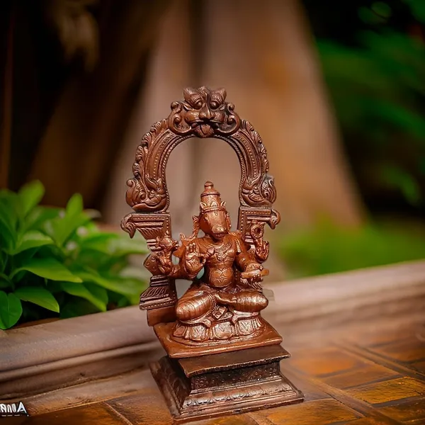 Brown_Copper_Handmade_Varahar_With_Prabhavalli_490_Gram,_4.7_Inches,_Pack_Of_2_Piece
