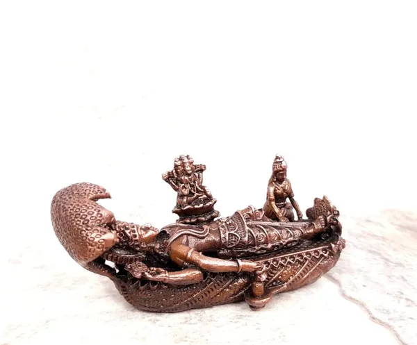 Brownish-Orange_Copper_Idols_Of_God_Anandha_Padmanabhaswamy,_2.7_Cm,_70_G,_Patina_Antique_Finish,_Pack_Of_1_Piece