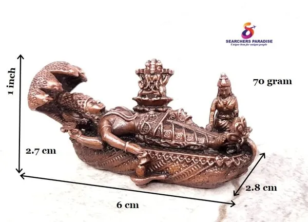 Brownish-Orange_Copper_Idols_Of_God_Anandha_Padmanabhaswamy,_2.7_Cm,_70_G,_Patina_Antique_Finish,_Pack_Of_1_Piece