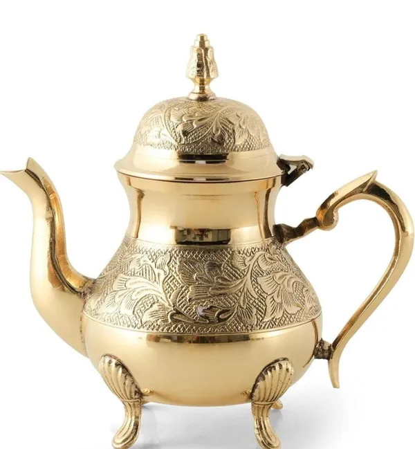 Searchers_Paradise_Brass_Designer_Tea_Pot_Ketali_Kettle_8_inches