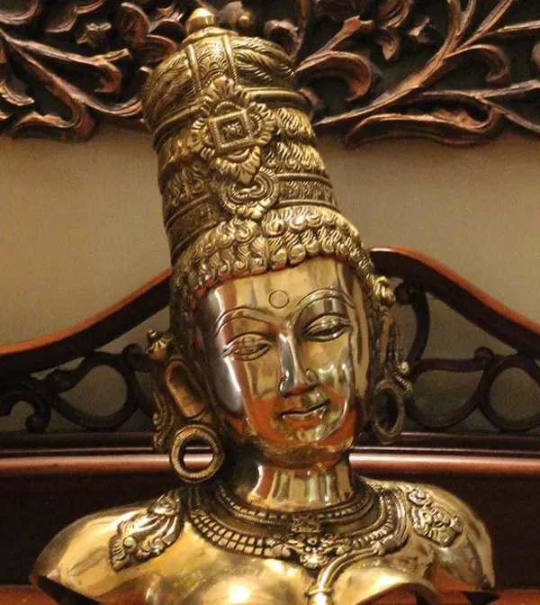 Searchers_Paradise_Brass_Maa_Parvati_bust_in_superfine_finish_10_inches