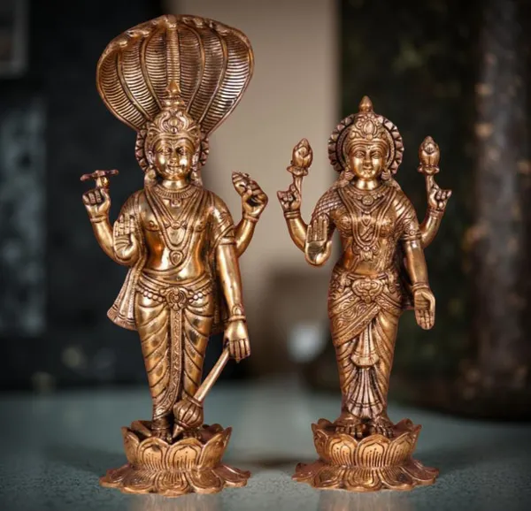 Searchers_Paradise_Pure_Brass_Ganesh_Lakshmi_Narayana_18_Inches_|_Traditional_Pooja_Idol_