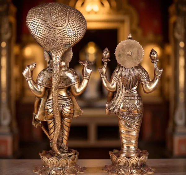 Searchers_Paradise_Pure_Brass_Ganesh_Lakshmi_Narayana_18_Inches_|_Traditional_Pooja_Idol_