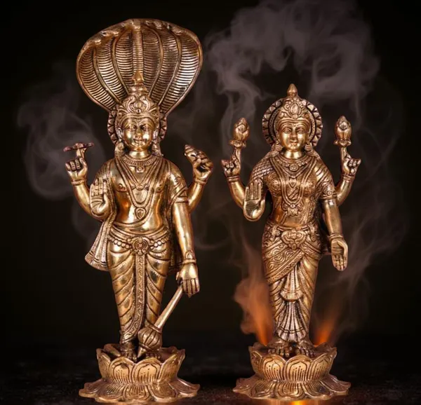 Searchers_Paradise_Pure_Brass_Ganesh_Lakshmi_Narayana_18_Inches_|_Traditional_Pooja_Idol_