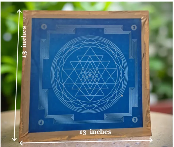 Searchers_Paradise_Sri_Chakra_Yantra__Rangoli_Stencil_Wooden_13x13_Inches_Pack_of_1_piece