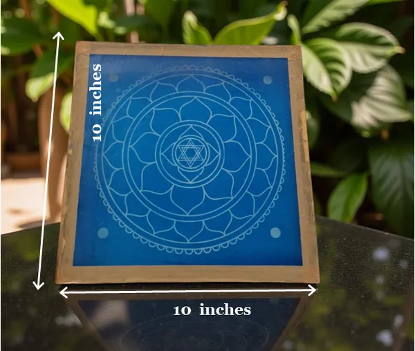 Searchers_Paradise_Sri_Yantra_Model_2__Rangoli_Stencil_Wooden_10x10_Inches_Pack_of_1_piece