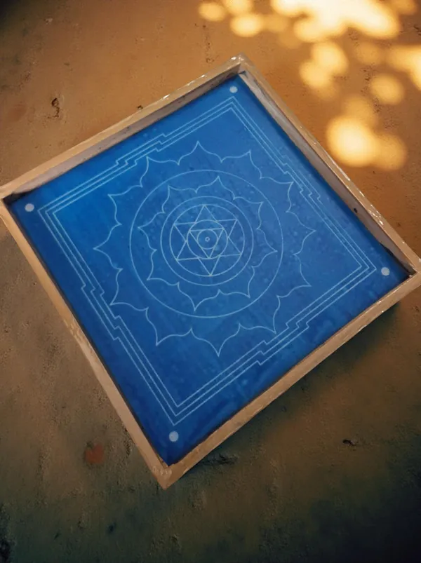 Searchers_Paradise_Surya_Mandala_Yantra_2_Rangoli_Stencil_Wooden_13x13_Inches_Pack_of_1_piece