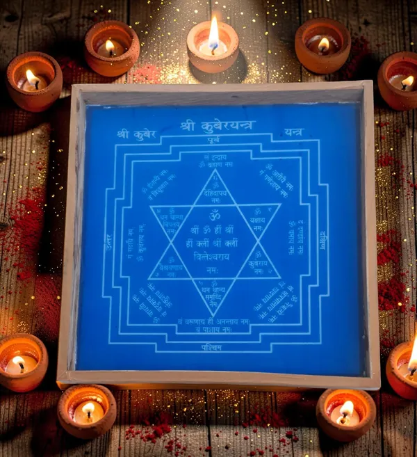 Shri_Kubera_Yantra__Rangoli_Design_Stencil_Wooden_Frame_pack_of_1_piece