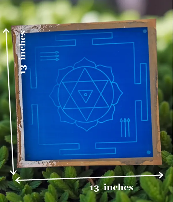 Shyama_kali_yantra_Rangoli_Design_Stencil_Wooden_Frame_pack_of_1_piece