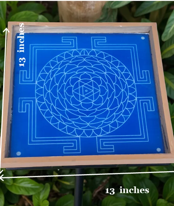 Sri_Rama_Yantra_Model_2__Rangoli_Design_Stencil_Wooden_Frame_pack_of_1_piece