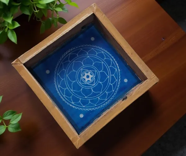 Sri_Yantra_Model_1_Rangoli_Design_Stencil_Wooden_Frame_pack_of_1_piece