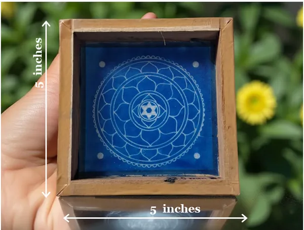 Sri_Yantra_Model_1_Rangoli_Design_Stencil_Wooden_Frame_pack_of_1_piece