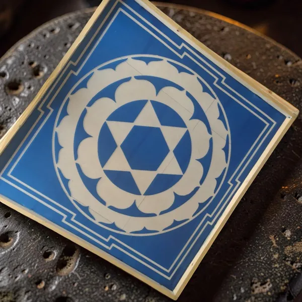 Sudarasana_Yantra_Rangoli_Design_Stencil_Wooden_Frame_pack_of_1_piece