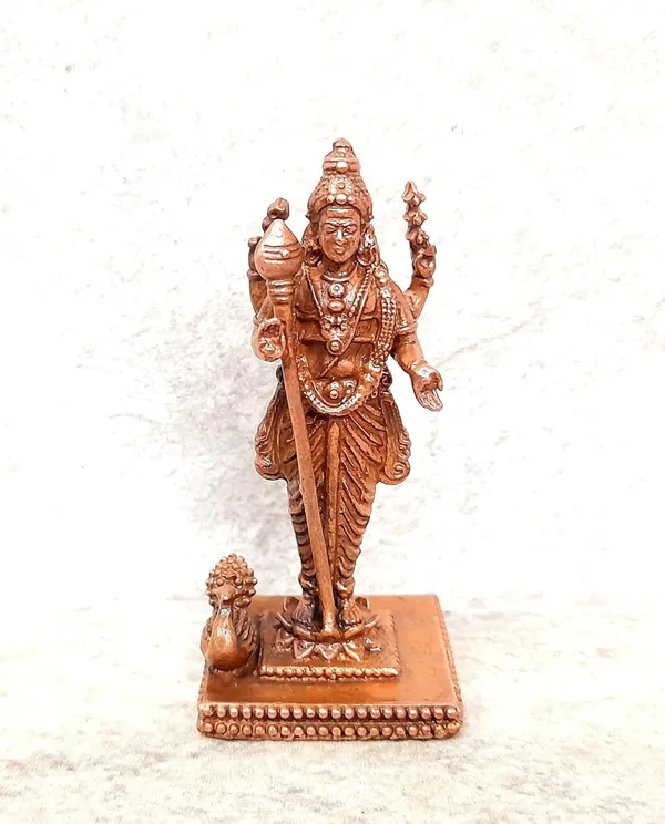 Brown_Copper_Idols_Of_Murugan,_2.3_Inches,_56G_Handmade_Pack_Of_1_Piece