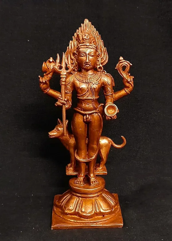 Brownish-Orange_Copper_Idols_Of_God_Kalabhairavar,_5.5_Inches,_430G,_Patina_Antique_Finish,_Pack_Of_1_Piece