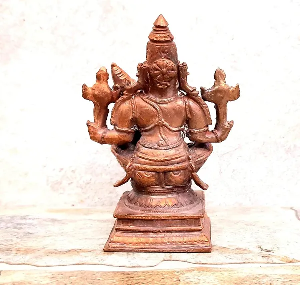 Brownish-Orange_Copper_Idols_Of_God_Lakshmi_Narasimhar,_4.3_Inches,_730Grams,_Patina_Antique_Finish,_Pack_Of_1_Piece