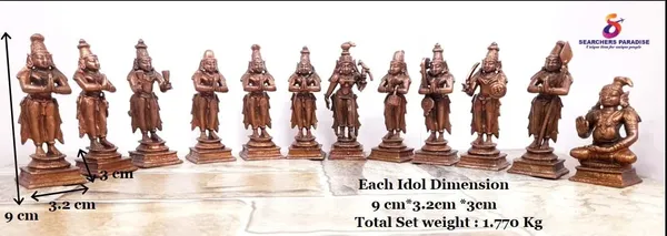 Brownish-Orange_Copper_Idols_Of_God_Alwars_Combo,_1.770_Kg,_Patina_Antique_Finish,_Pack_Of_1_Piece