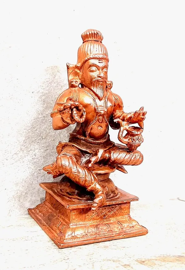 Brown_Copper_Idols_Of_Agasthiyar,_3.9_Inches,_480G,_Handmade_Pack_Of_1_Piece