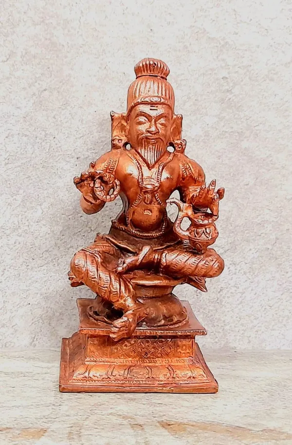 Brown_Copper_Idols_Of_Agasthiyar,_3.9_Inches,_480G,_Handmade_Pack_Of_1_Piece