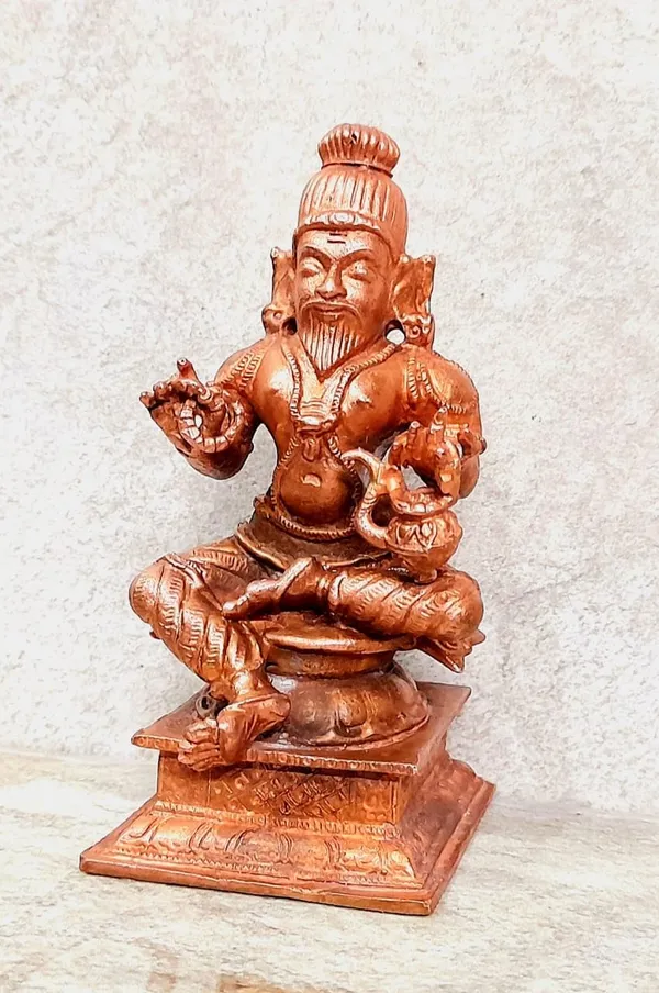 Brown_Copper_Idols_Of_Agasthiyar,_3.9_Inches,_480G,_Handmade_Pack_Of_1_Piece
