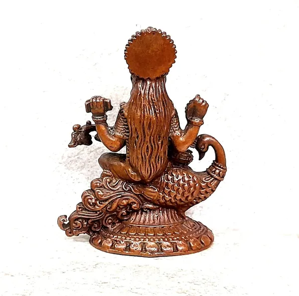 Brown_Copper_Idols_Of_God_Saraswathi,_4.1Cm,_98G_Handmade_Pack_Of_1_Piece
