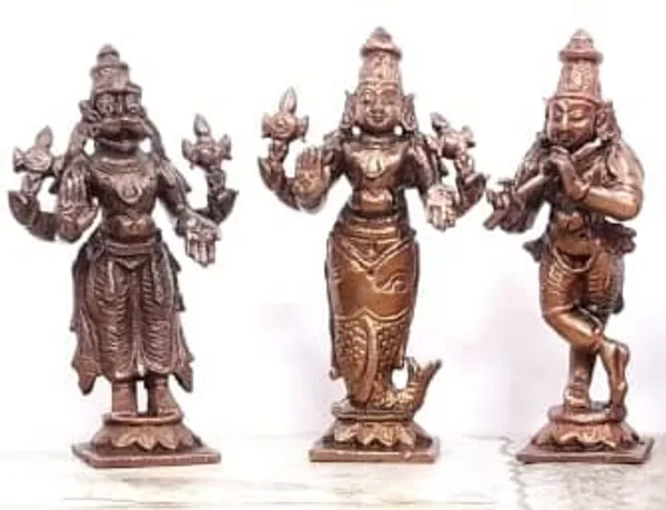 Brownish-Orange_Copper_Idols_Of_God_Dasaavatharam_By_Searchers_Paradise,_3.5_Inches,_1.1Kg,_Patina_Antique_Finish,_Pack_Of_10_Piece