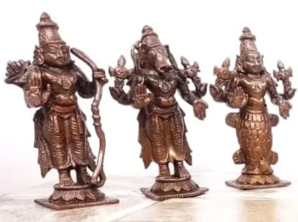 Brownish-Orange_Copper_Idols_Of_God_Dasaavatharam_By_Searchers_Paradise,_3.5_Inches,_1.1Kg,_Patina_Antique_Finish,_Pack_Of_10_Piece