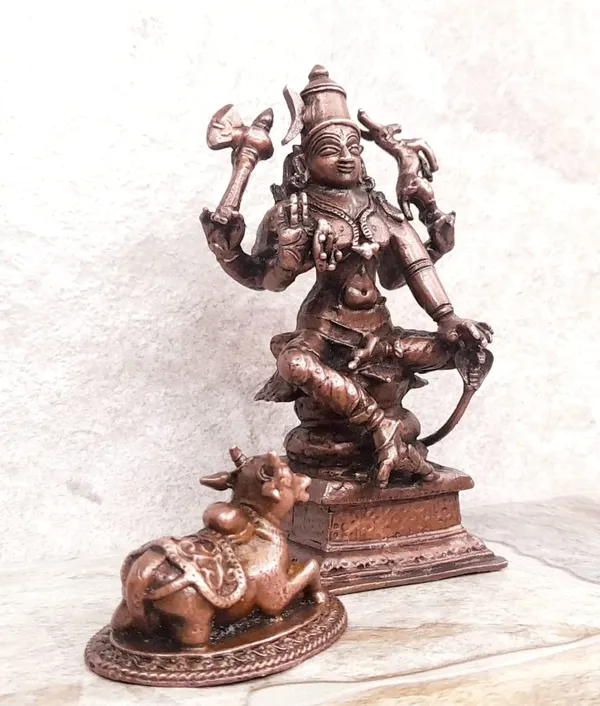 Brownish-Orange_Copper_Idols_Of_God_Lord_Shiva,_With_Nandi_Idol,_3.7_Inch,_470,_Patina_Antique_Finish,_Pack_Of_1_Piece