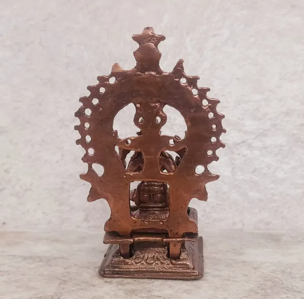 Brownish-Orange_Copper_Idols_India,_3.3_Inches,_Handmade_Lord_Hayagriva,_100G,_Patina_Antique_Finish,_Pack_Of_2_Piece