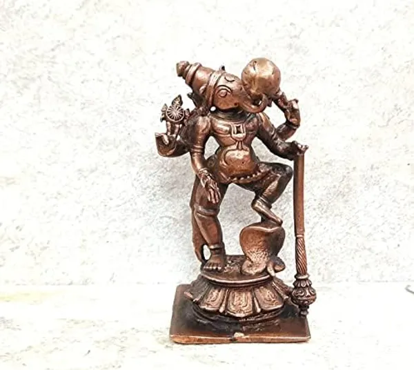 Copper_Idols,_8.5_Cm,_Handmade_Bhoo_Varaha_280Grams,_Patina_Antique_Finish,_Pack_Of_1_Piece