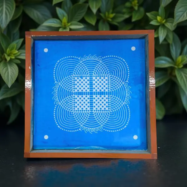 Searchers_Paradise_Padi_Kolam_Model_2_Rangoli_Stencil_Wooden_10x10_Inches_Pack_of_1_Piece