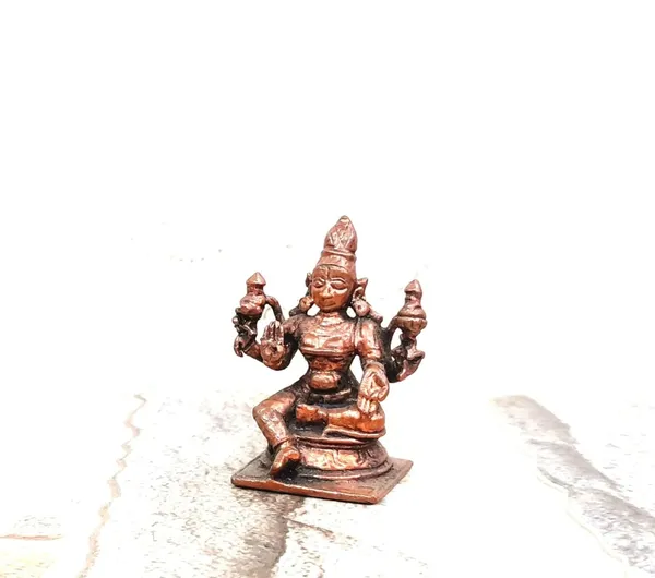 Copper_With_Antique_Finish_Copper_Handmade_Lakshmi_Idols_India,_1.7Inches,_40G,_Patina_Antique_Finish,_Pack_Of_1_Piece
