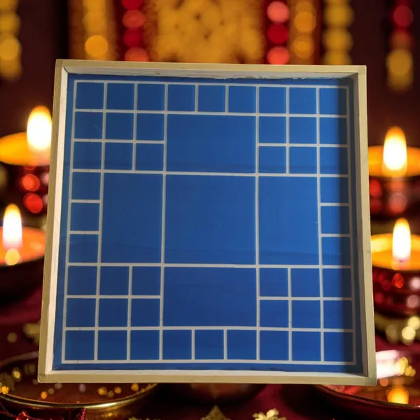 Vastu_Mandala_Yantra_Rangoli_Design_Stencil_Wooden_Frame_pack_of_1_piece