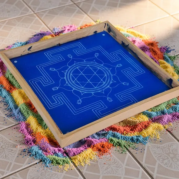 Vastu_Purusha_Model_1_Yantra_Rangoli_Design_Stencil_Wooden_Frame_pack_of_1_piece