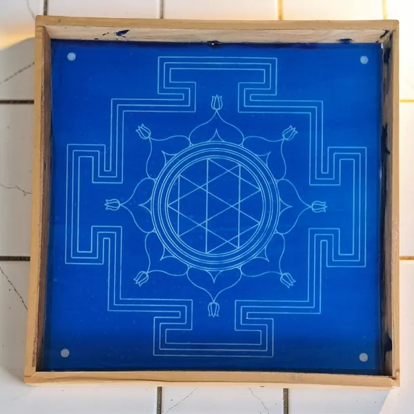 Vastu_Purusha_Model_1_Yantra_Rangoli_Design_Stencil_Wooden_Frame_pack_of_1_piece
