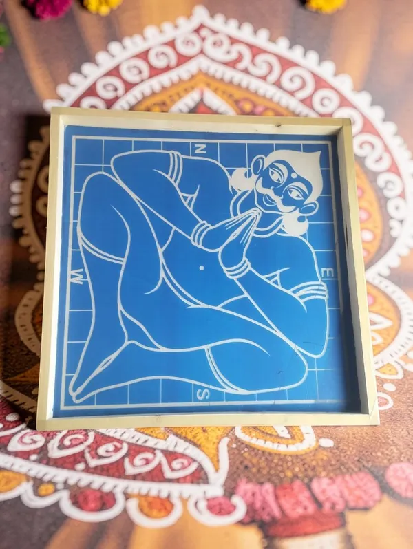 Vastu_Purusha_Model_2__Yantra_Rangoli_Design_Stencil_Wooden_Frame_pack_of_1_piece