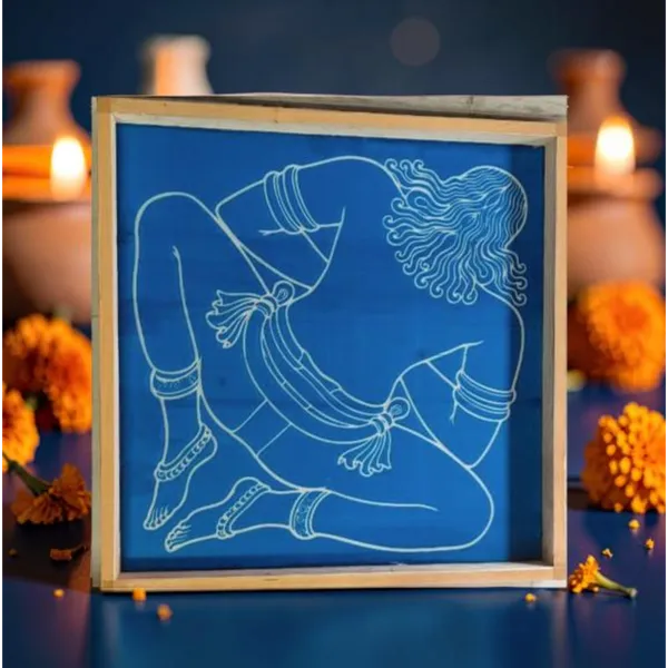 Vastu_Purusha_Model_3__Design_Stencil_Wooden_Frame_Pack_of_1_piece