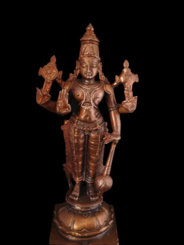 Brown_Copper_Idols_Of_God_Srinivasa_Perumal_6_Inches,_560_Garm_Pack_Of_1_Piece