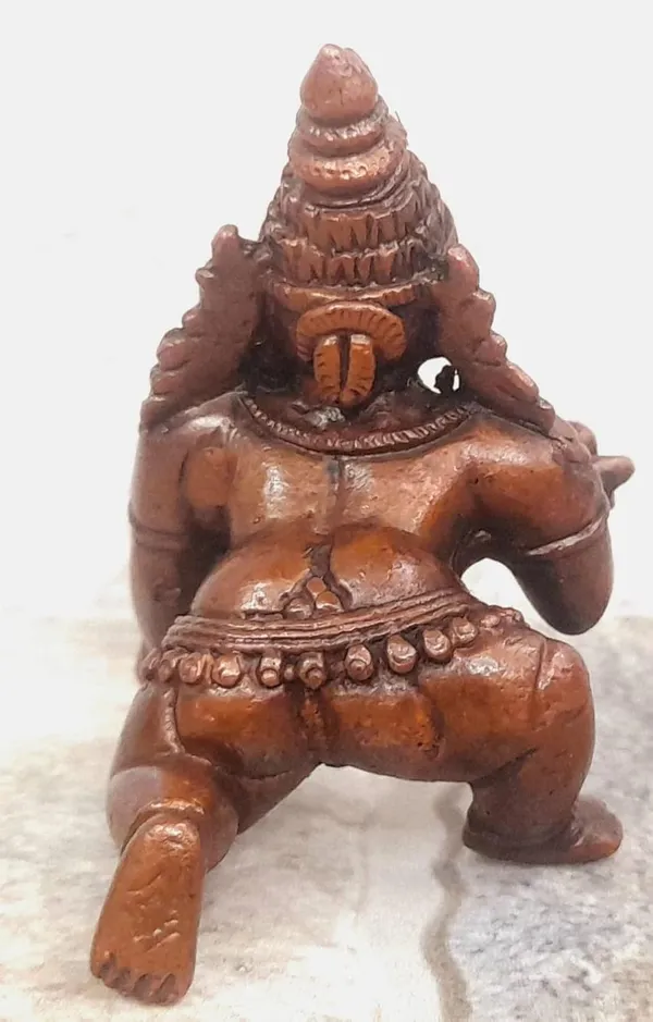 Brownish-Orange_Copper_Idols_Indiaby,_2.1_Inches,_Handmade_Bala_Krishna_135G,_Patina_Antique_Finish,_Pack_Of_1_Piece