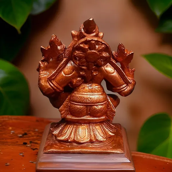 Brownish-Orange_Copper_Idols_India,_2.6_Inches,_Handmade_Bhu_Varaha_Perumal,_250G,_Patina_Antique_Finish,_Pack_Of_1_Piece