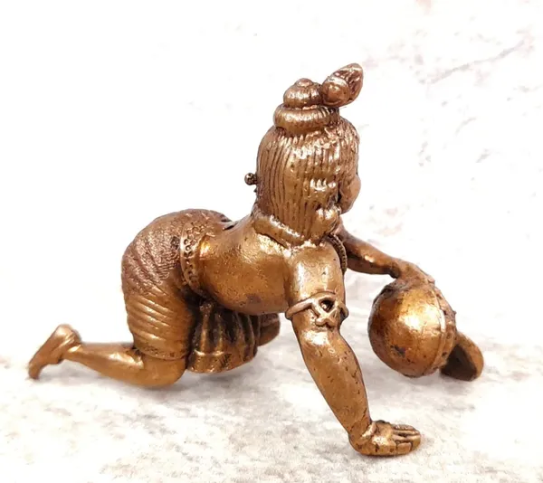 Brownish-Orange_Copper_Idols_India,_1.5_Inches,_Sri_Krishna_Culture_Krishna_Idol_With_Butter_Pot,_60G,_Patina_Antique_Finish,_Pack_Of_1_Piece