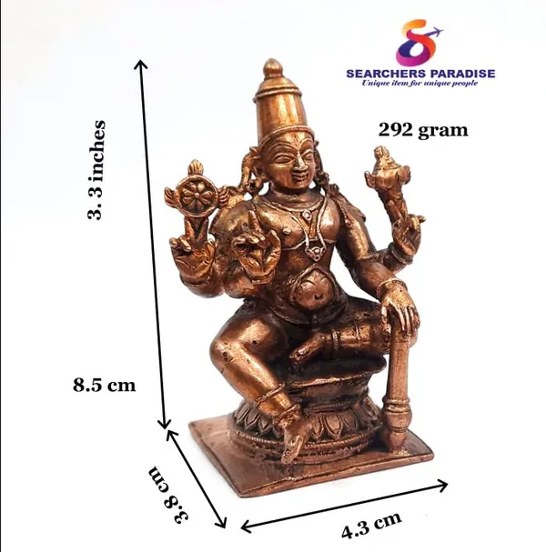 Brown_Copper_Idolsby,_3.3_Inches,_Handmade_Vishwaksena,_292G,_Patina_Antique_Finish,_Pack_Of_1_Piece