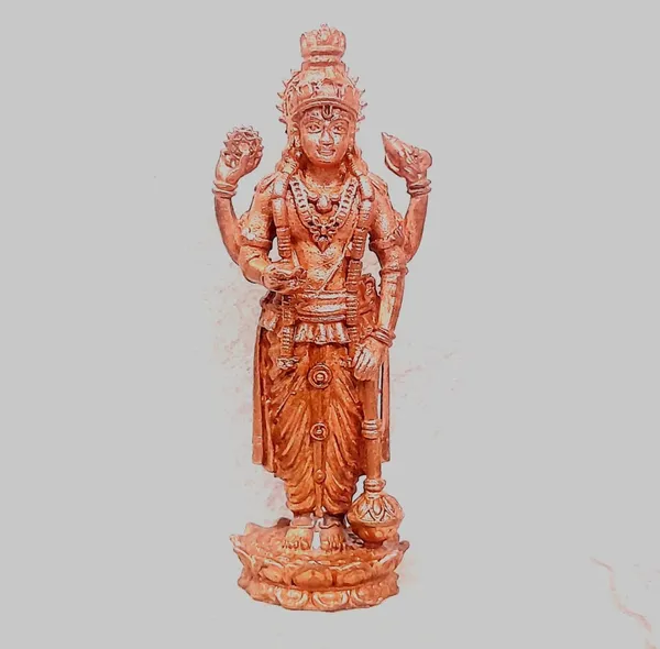 Brown_Copper_Idols_Of_God_Guruvayurappan,_Height_9.5_Cm,_147_Gram,_Handmade,_Pack_Of_1_Piece