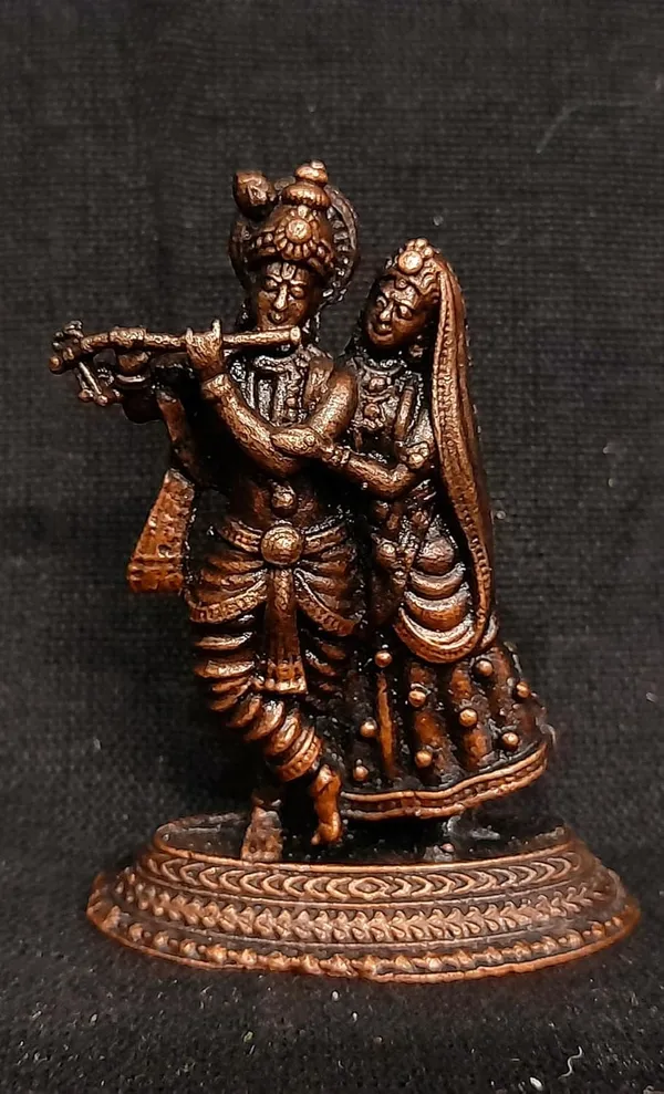 Brownish-Orange_Copper_Handmade_Radha_Krishna_God_Idols,_1.9_Inches,_47G,_Patina_Antique_Finish,_Pack_Of_1_Piece
